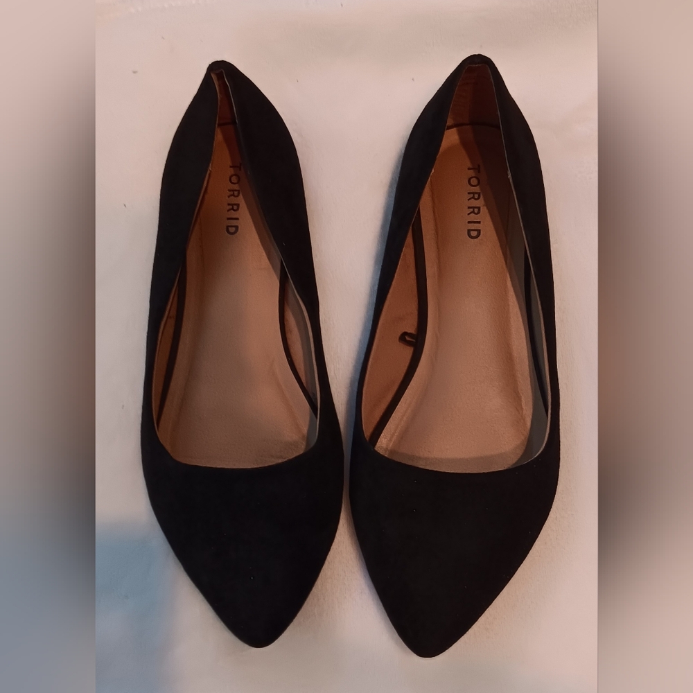 Torrid Classic Black Suede Flats